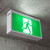 6W Emergency Exit Light Extra Large Industrial Strength LED 48m Surface Mounted 2 Hours Green