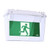 2W Weatherproof Emergency Exit Light Industrial Strength LED IP65 24m 2 Hours Green