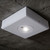 Emergency Light White Square 3.5W Surface Mounted Non-Maintained Commercial Grade D63