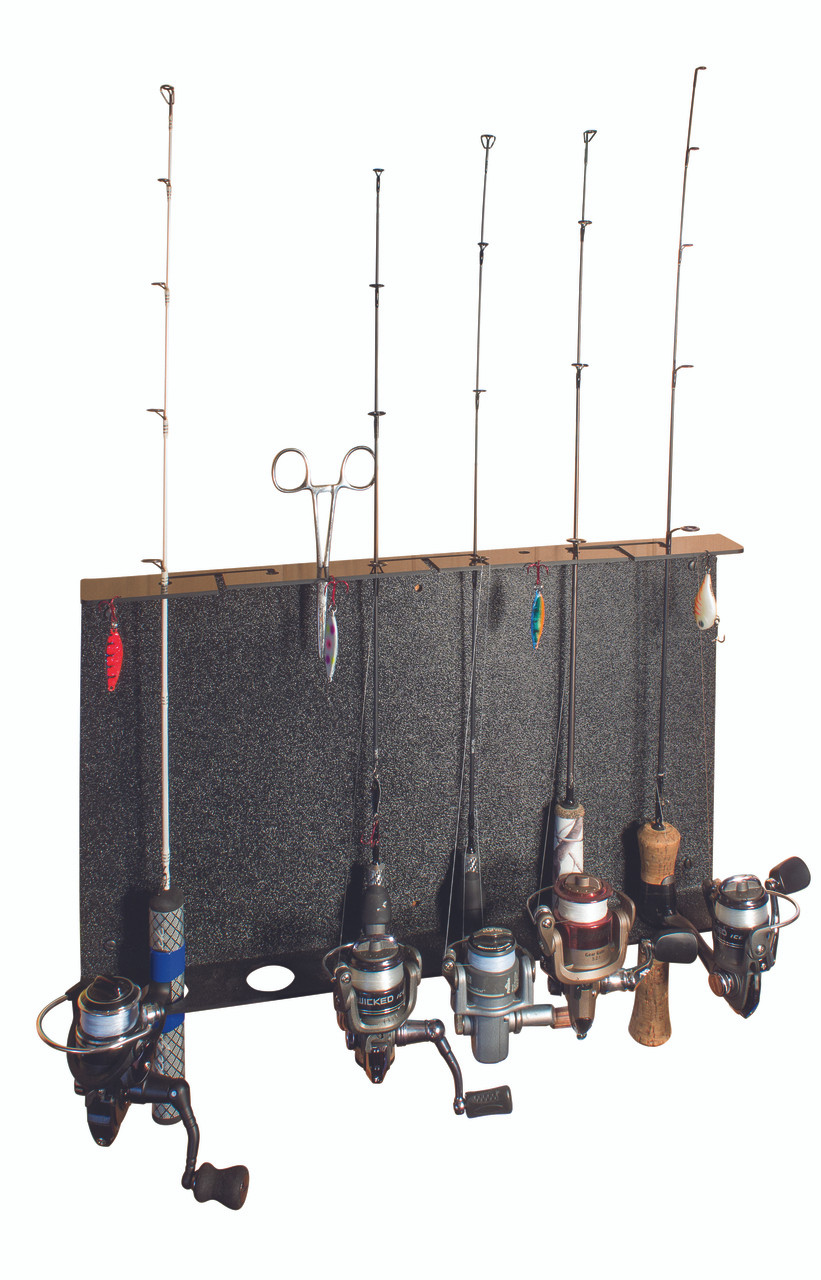 Horizontal Vertical Fishing Rod Holder Wall Mount Fishing Rod Rack Store 10  Rods