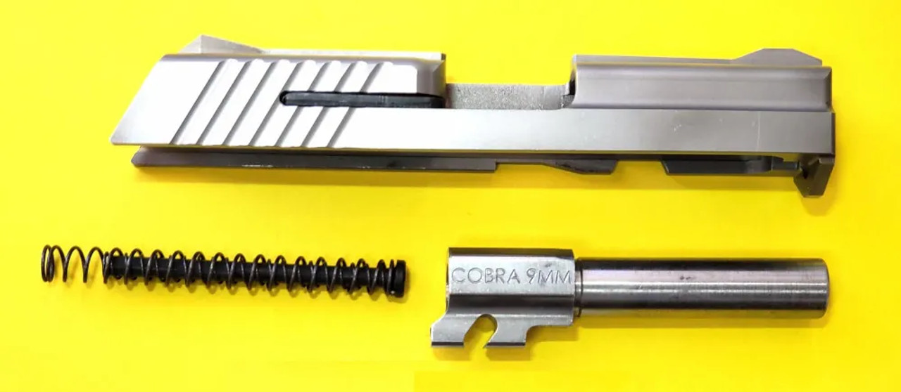 Cobra Patriot 9mm Slide Complete Assembly Stainless Steel