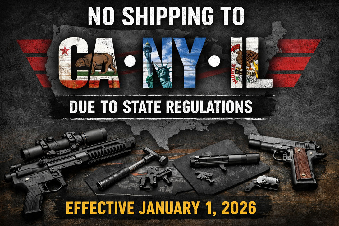 Ending Shipping to CA, NY & IL | Gunsmithing Shipping Policy Update 2026
