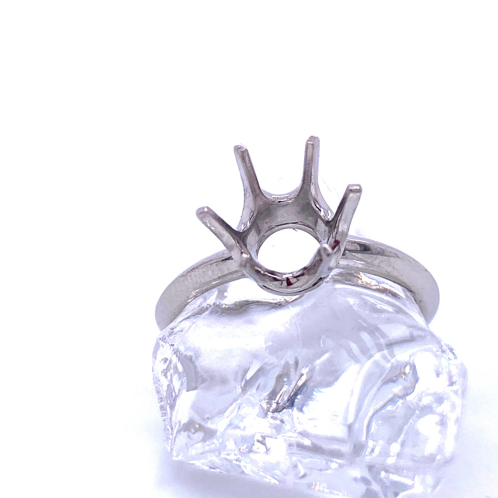 9402  6 prong platinum solitaire 2-2.25 cts