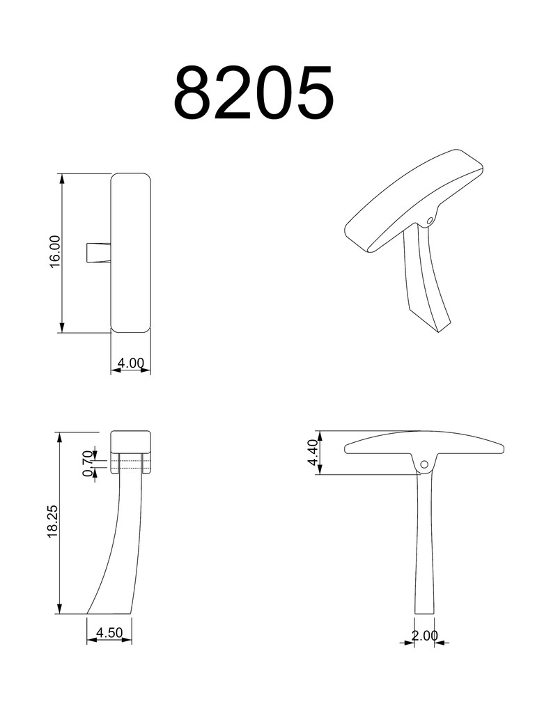 8205 Lite Bar cufflink