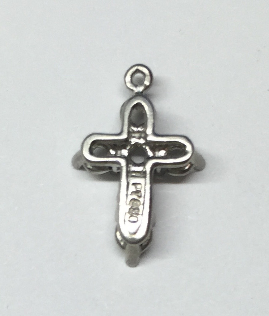 9000 Cross Pendant or Earring For Stones