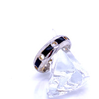 9320  platinum band inlay with onyx