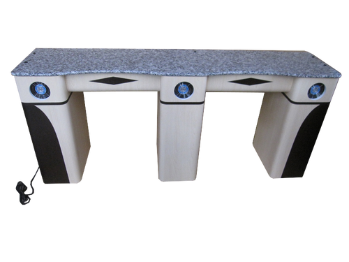 PC Double Straight Nail Table PL1000-2002-1946 Fan Legs