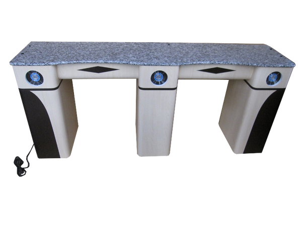 PC Double Straight Nail Table PL1000-2002-1946 Fan Legs