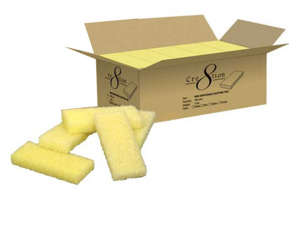 Group A09C : Mini Pumice Coarse Yellow 400PCS/Box : $25, 1 Case $90 1600 PCS