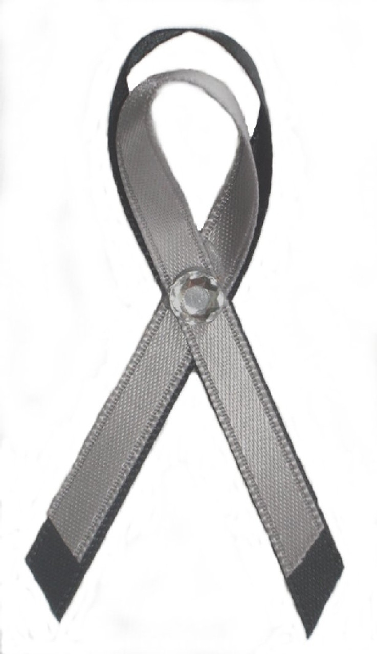  Black Melanoma Ribbon Pin - Inexpensive Black Ribbon