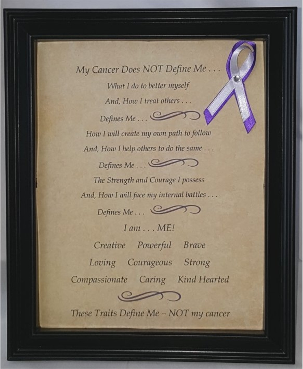 Purple Ribbon Awareness Cancer Poetry
