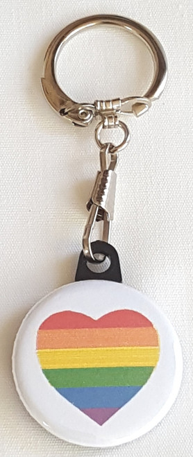 Use our Pride Heart Awareness Key Chain for your own personal use or for a donation thank you - team member selling tool - your web store.