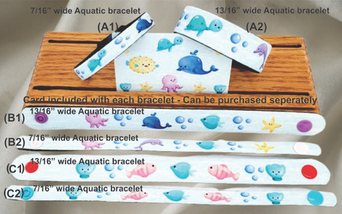 Aquatics Neoprene Bracelets Crafted from soft neoprene material for durability and style