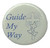 Cross Funeral Button  measures 1.25" and design is printed in blue on light grey paper.

Add our computer printed card for that elegant keepsake of your dearly departed. 

In Remembrance "business size" Printed card included with each pin.  