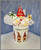 Red and White Gnome Cup with 3 Ornaments