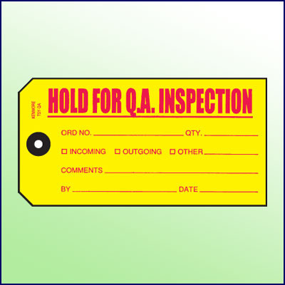 Non Conformance to Specification Tag - Size 5 - Kenmore Label & Tag