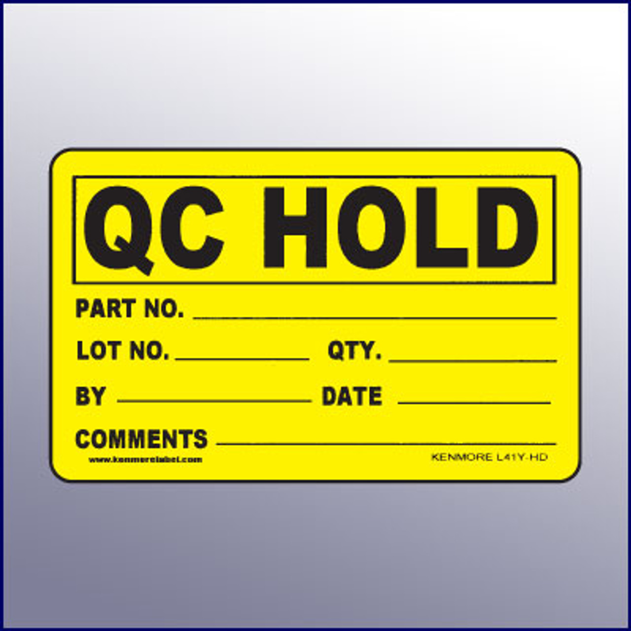 Quality Control Hold Labels 2 x 1 - Free Shipping