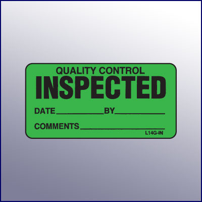 Inspected Quality Control Mini Label 1-1/4 x 2-1/2 - Kenmore Label & Tag