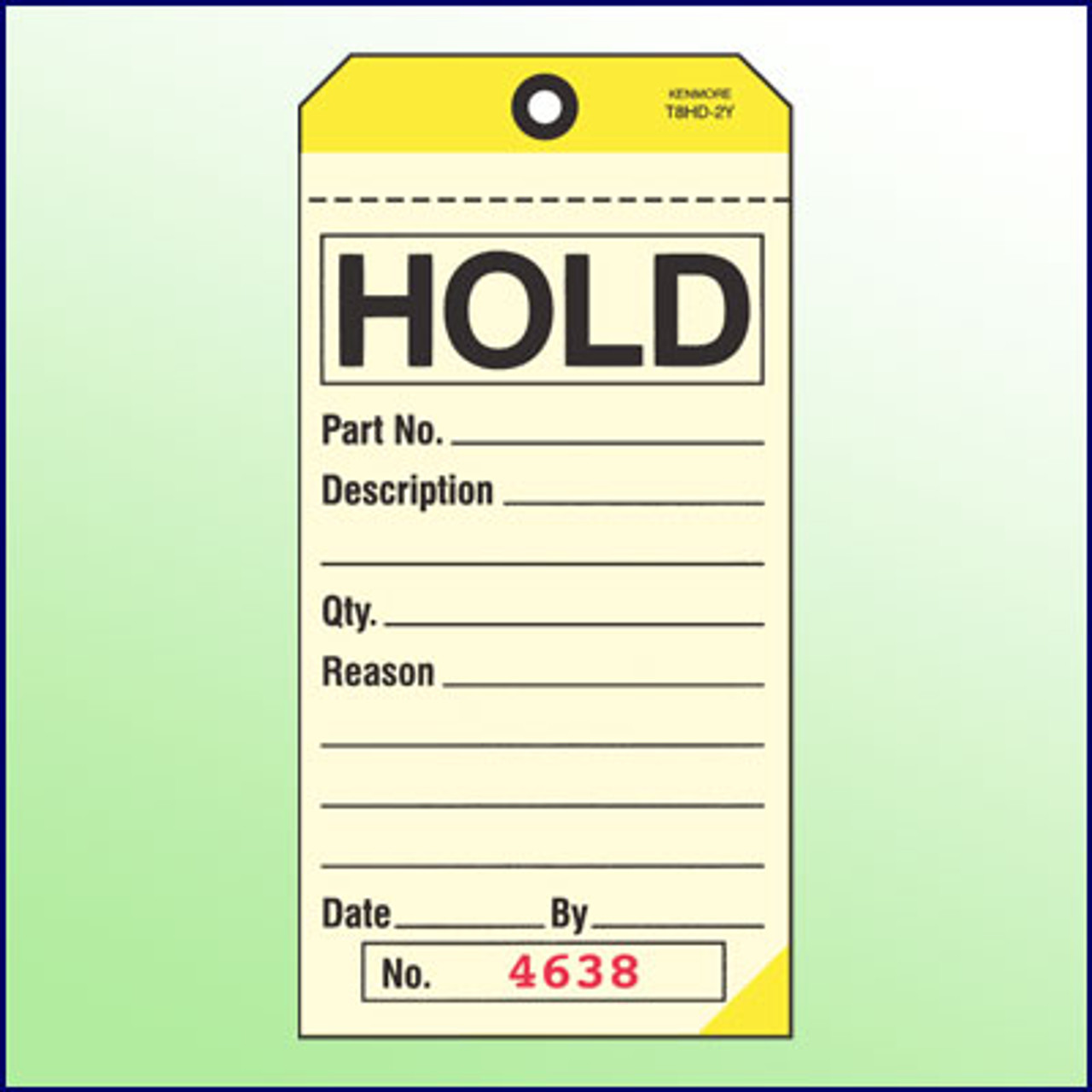 Hold Tag - 2 Part