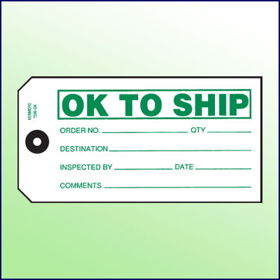 Tags - Printed Tags - QA Inspection Tags - Kenmore Label & Tag