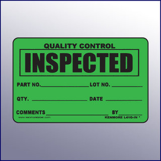 Inspected 100% - OK to Ship Large Quality Assurance Label 4 x 6 ...