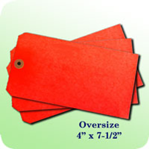 Blank Oversize Tag (Red)