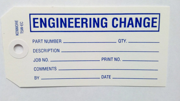 Engineering Change Tag - Size 5