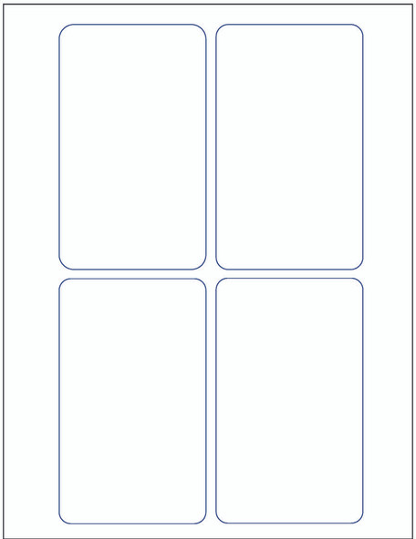 3 x 5- Stock Laser / Ink Jet Label