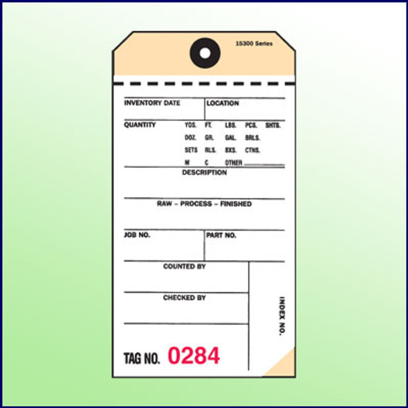 2Part NCR Tags  (White,Manila) #'s-300-399