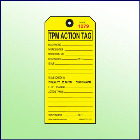 5S Total Production Management Tag