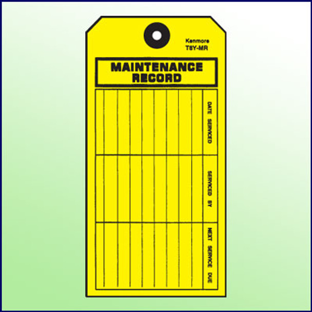 Maintenance Record Tag