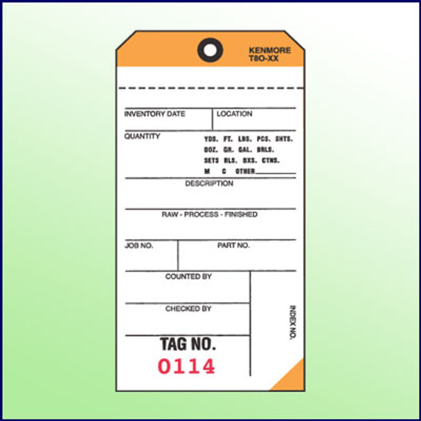 2Part NCR Tags (Orange)