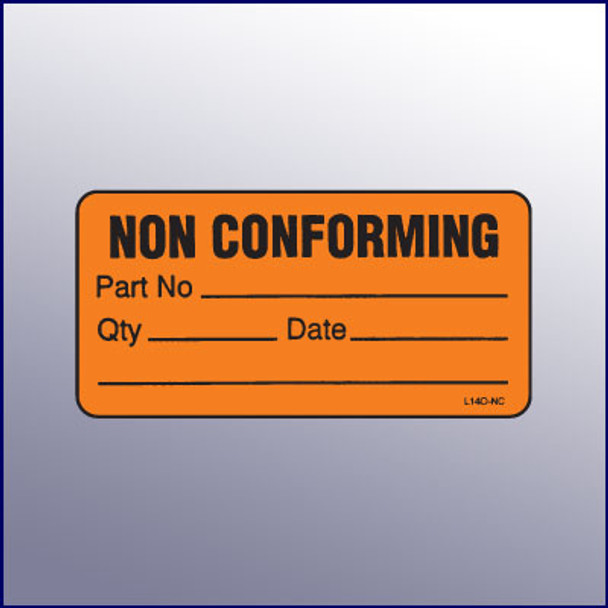 Non Conforming Mini Label 1-1/4 x 2-1/2