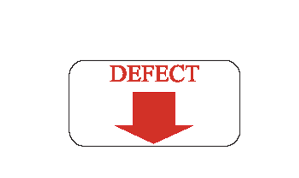 Defect Calibration Label 1/2 x 1