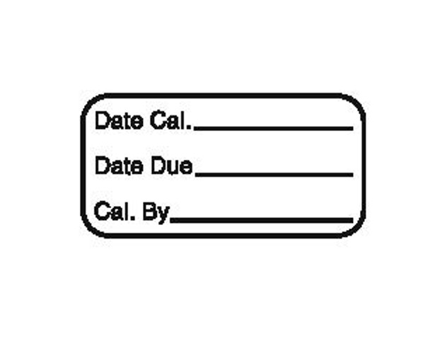 Date Calibrated Label 1/2 x 1