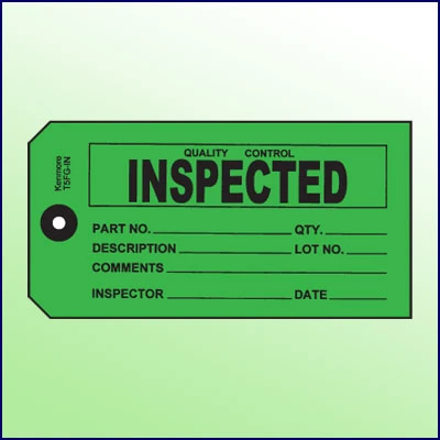 Tags - Printed Tags - QA Inspection Tags - Kenmore Label & Tag