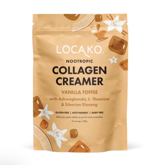 Locako Coffee Creamer Vanilla Toffee Keto Coffee Creamer Australia