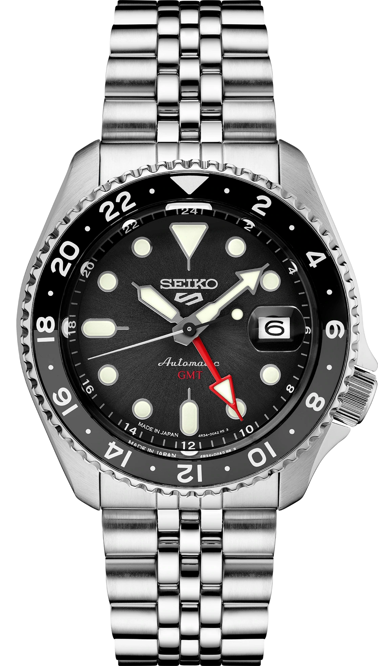 Seiko 5 Sports SSK001 GMT Series Automatic Black Dial Arizona Fine Time