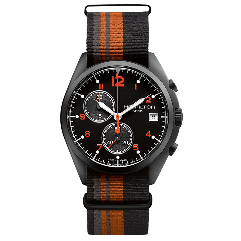 khaki pilot pioneer chrono quartz