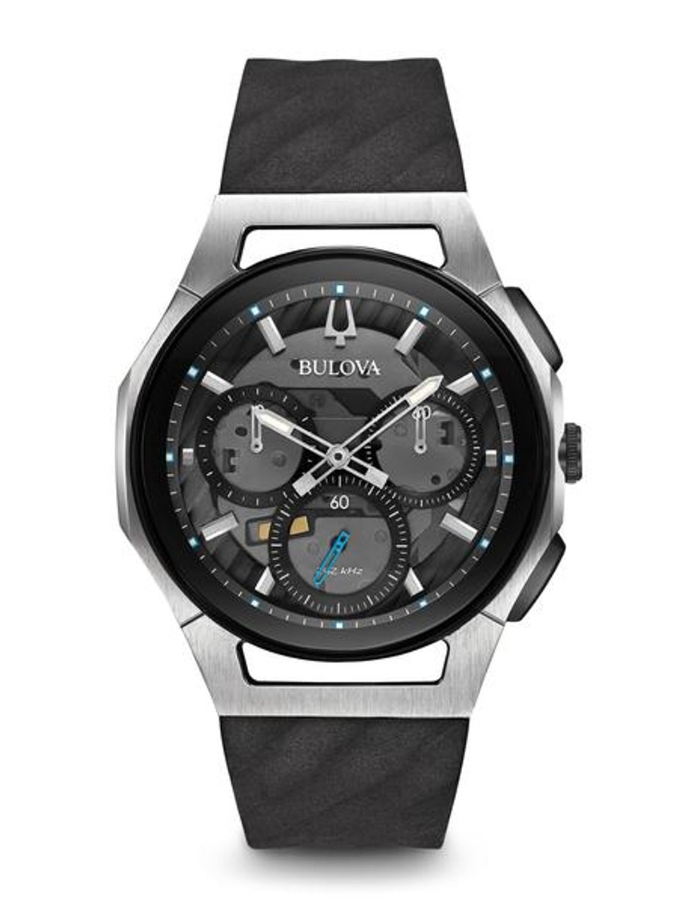 bulova men's curv chronograph watch 98a161