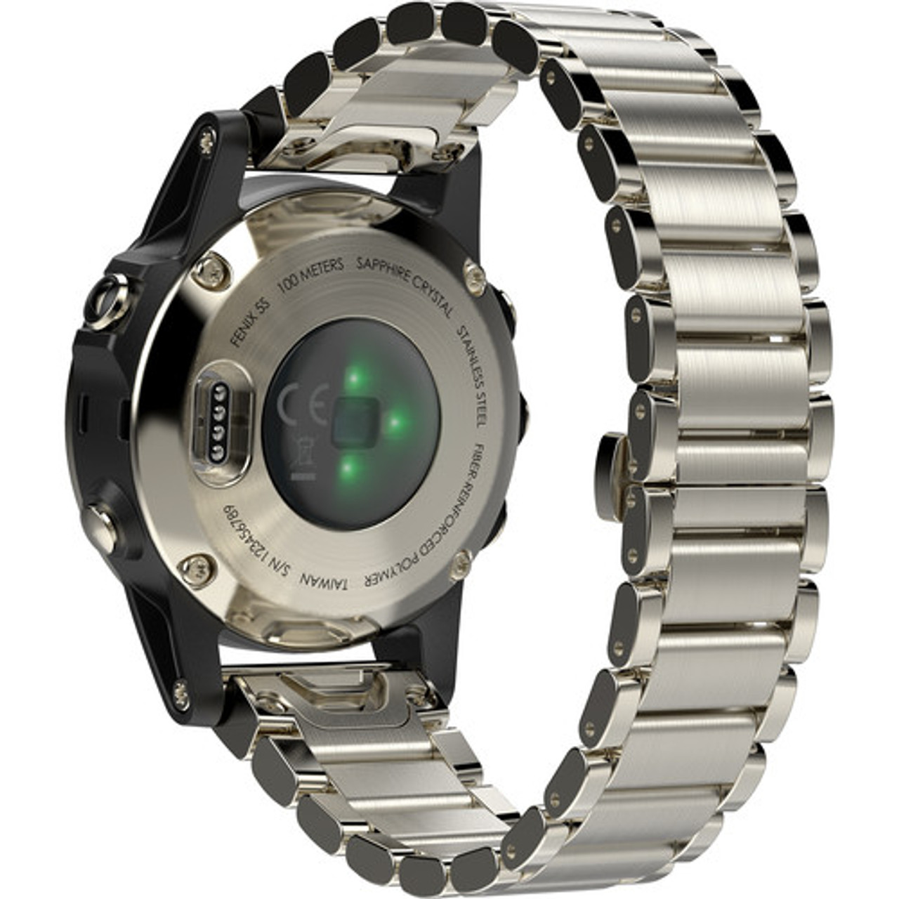Garmin fenix 5S Sapphire Edition Multi-Sport Training GPS Watch (Champagne,  Metal Band)