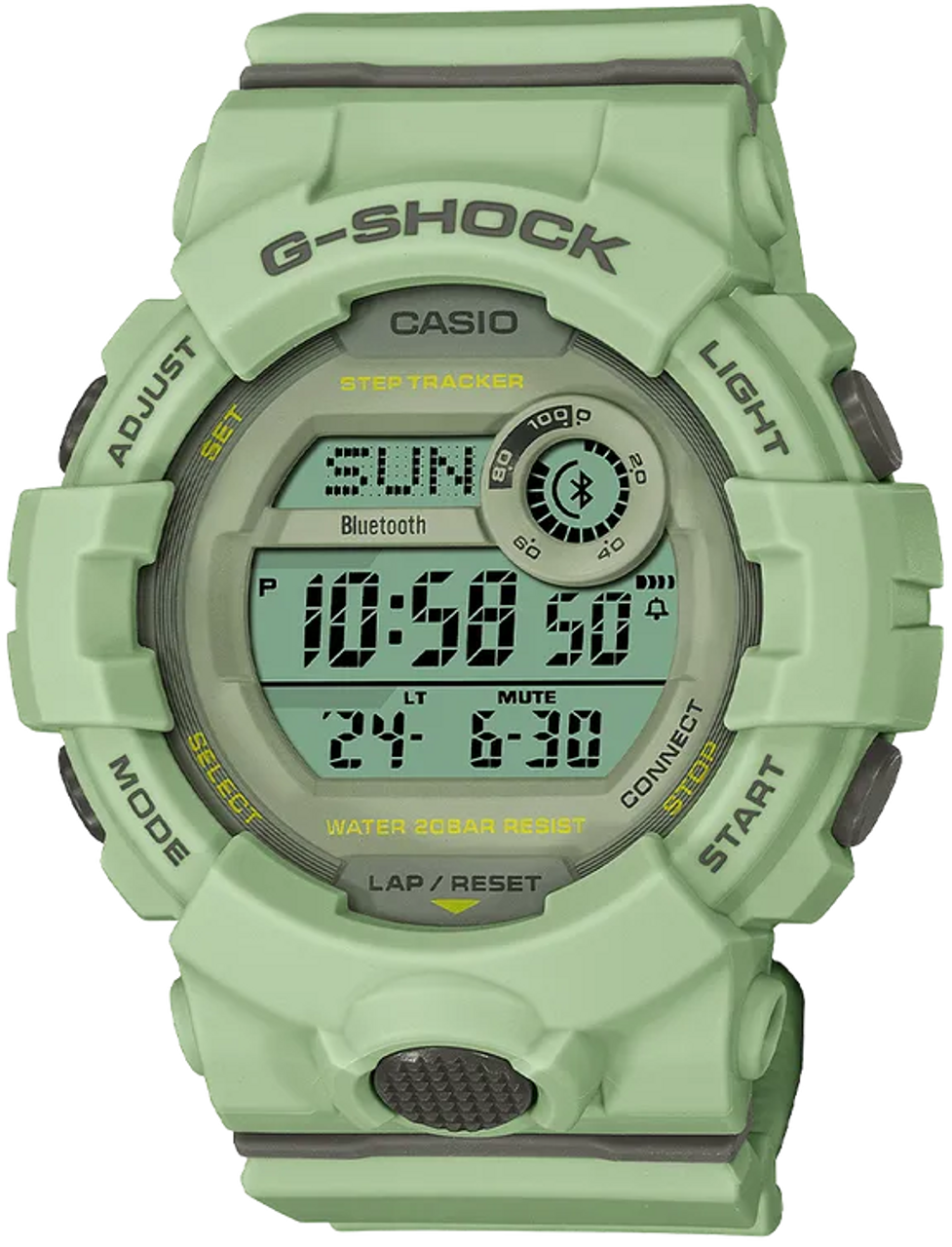 Casio G Shock Gmdb800su 3 G Squad Light Green Digital Step Tracker Arizona Fine Time Casio G Shock Gmdb800su 3 G Squad Light Green Digital Step Tracker Arizona Fine Time