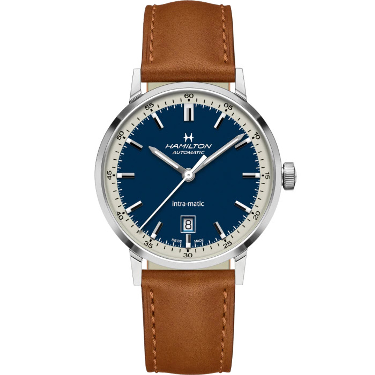 Hamilton H38425540 American Classic Intra-Matic Auto Blue Dial