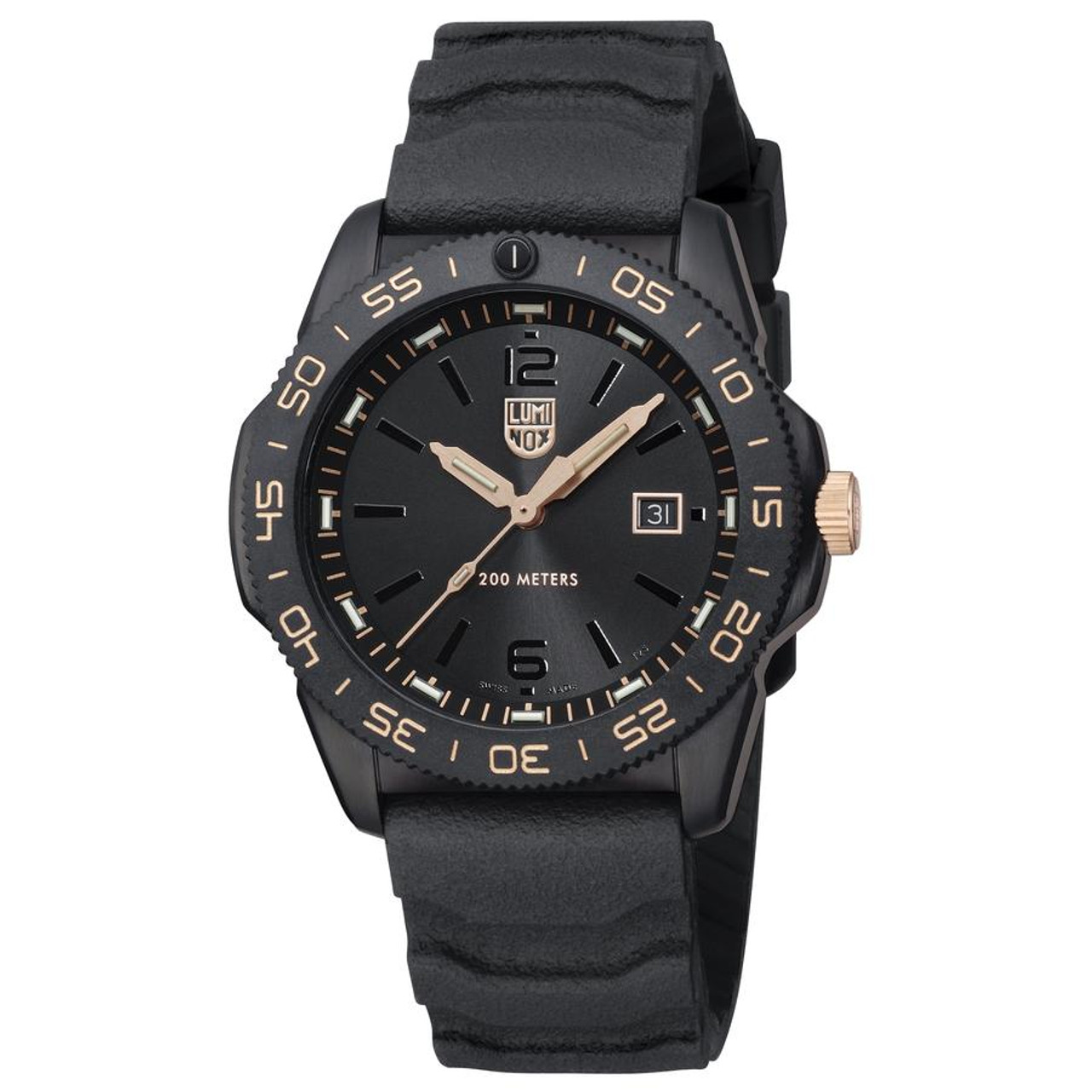 Luminox XS.3121.BO.GOLD Limited Edition Pacific Diver Black and Gold