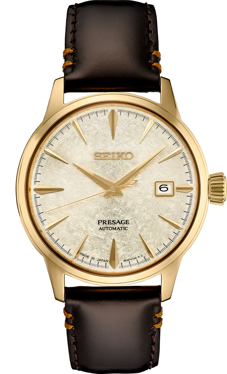 Seiko Presage SRPH78 Cocktail Time Star Bar Sake Gold Limited Edition -  Arizona Fine Time