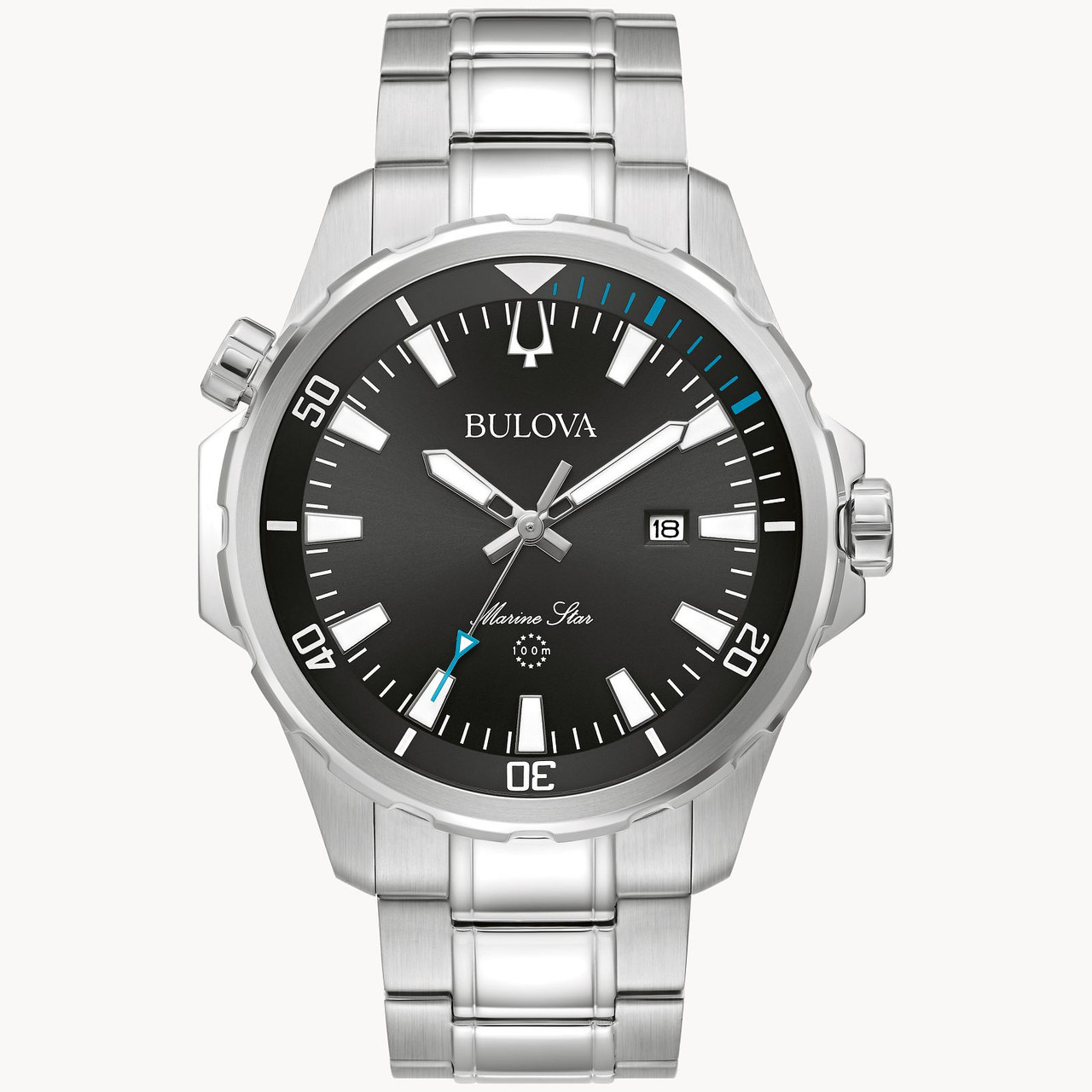 Bulova 96B382 Marine Star High Seas Sunray Stainless Steel - Arizona Fine  Time