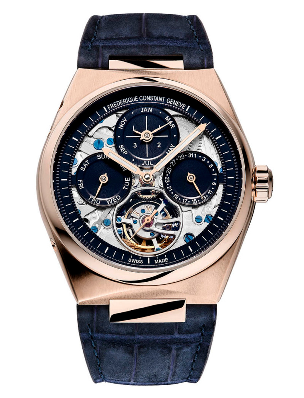 Frederique Constant FC-975N4NH9 Highlife Rose Gold Tourbillon Perpetual  Calendar Manufacture