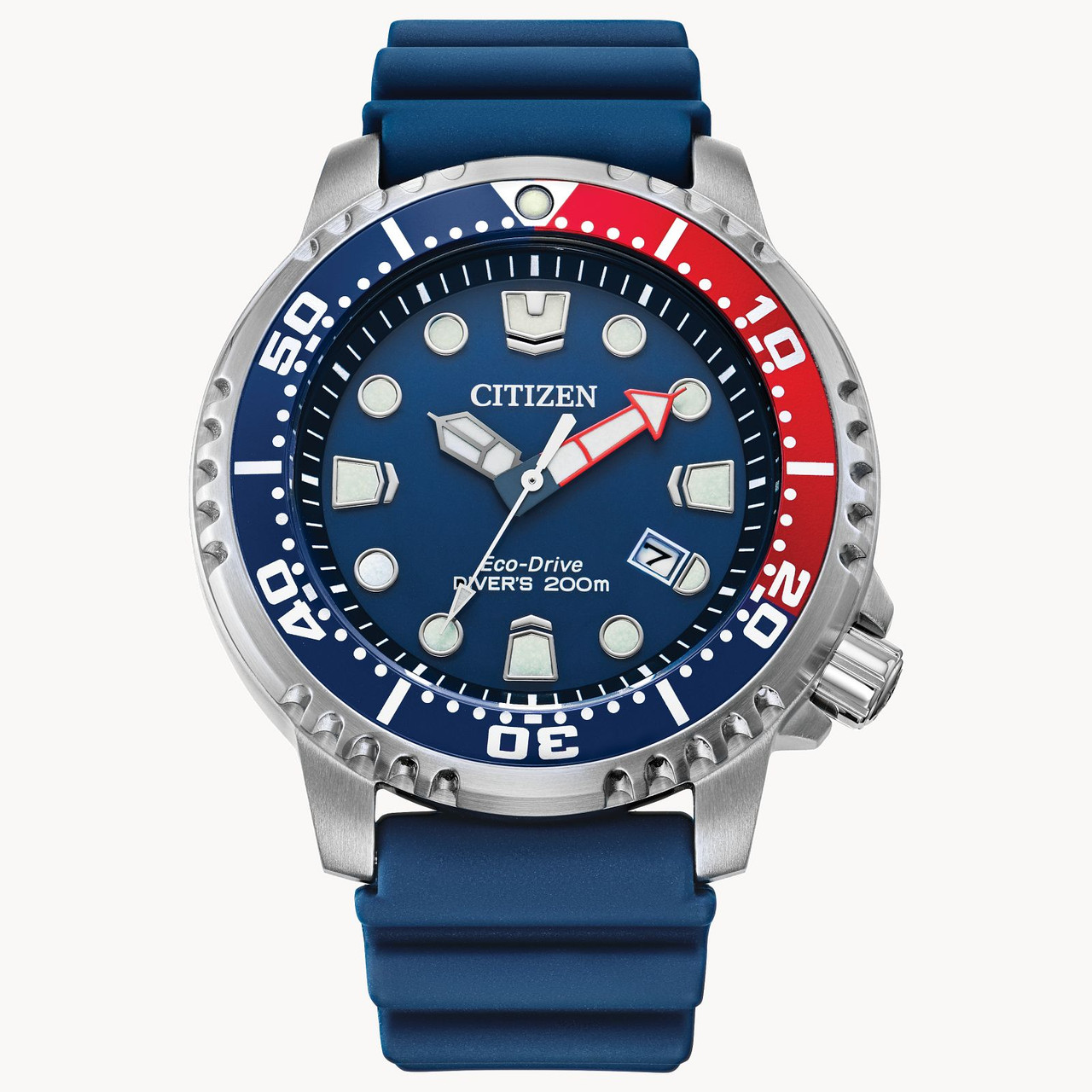 Citizen BN0168-06L Eco-Drive Promaster Dive Pepsi Blue Dial