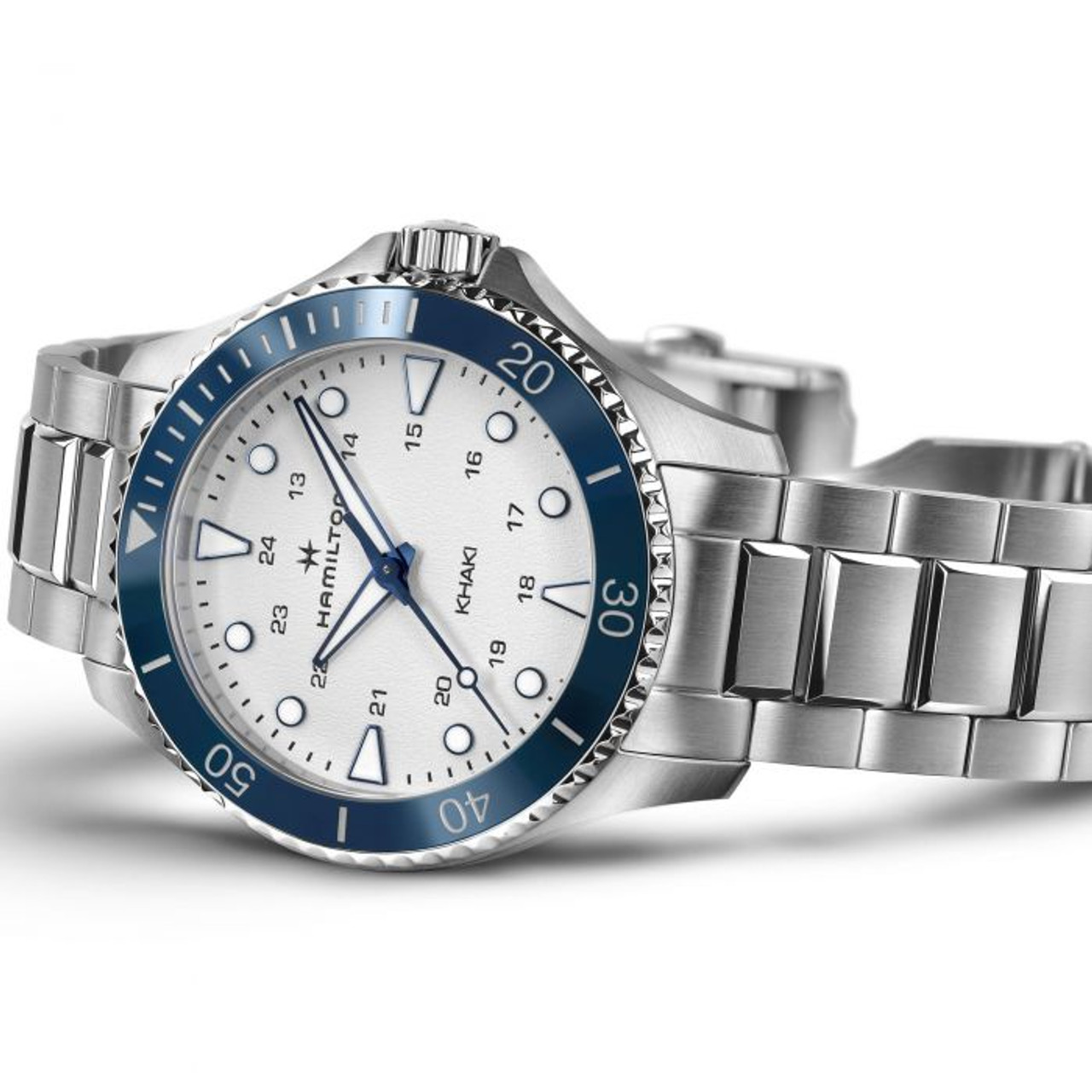 Hamilton H82231150 Khaki Navy Scuba Quartz 37mm White Dial