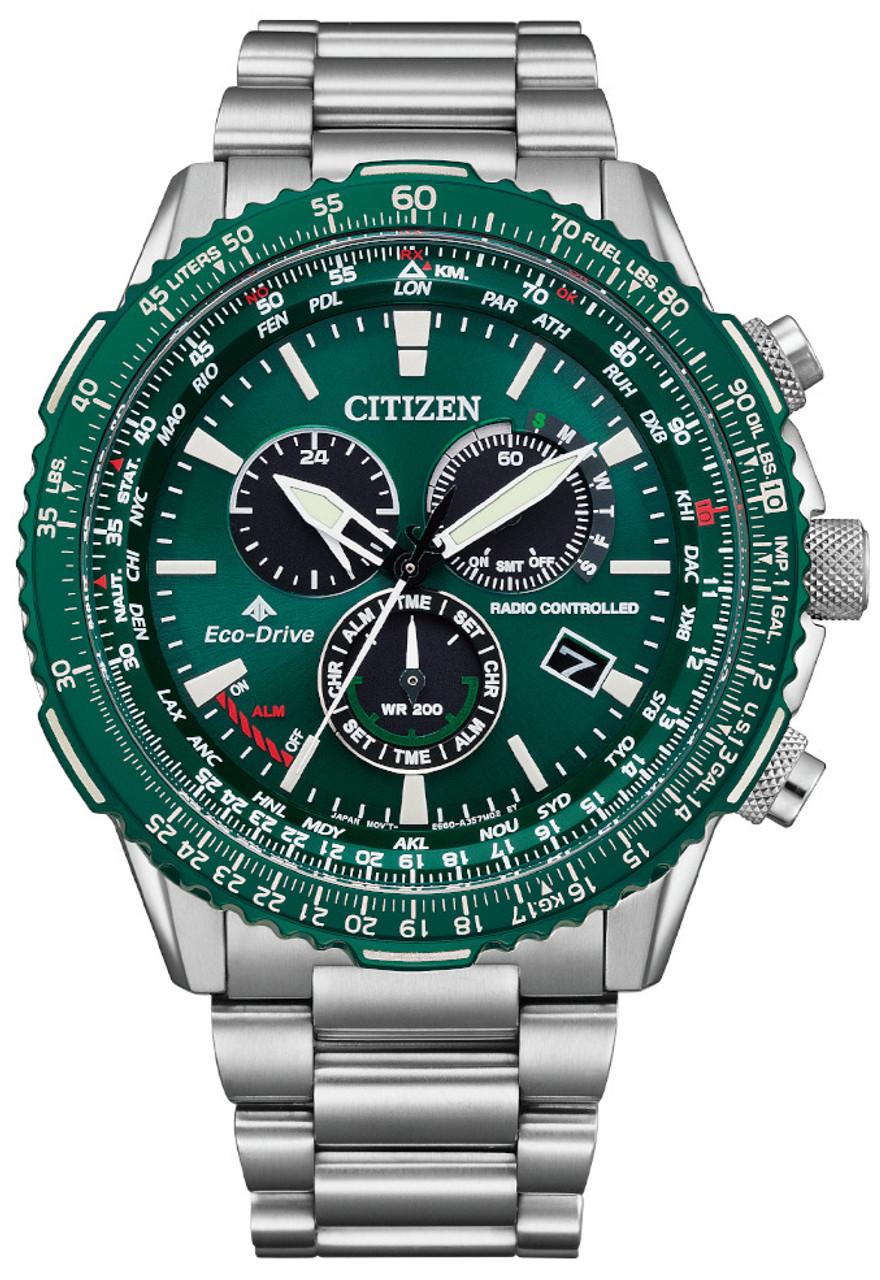 Citizen CB5004-59W Eco-Drive PCAT Promaster Radio Controlled Green